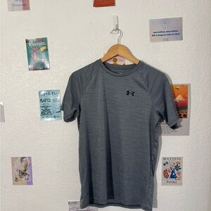 Under Armour Boys Gray Short Sleeve Tee
